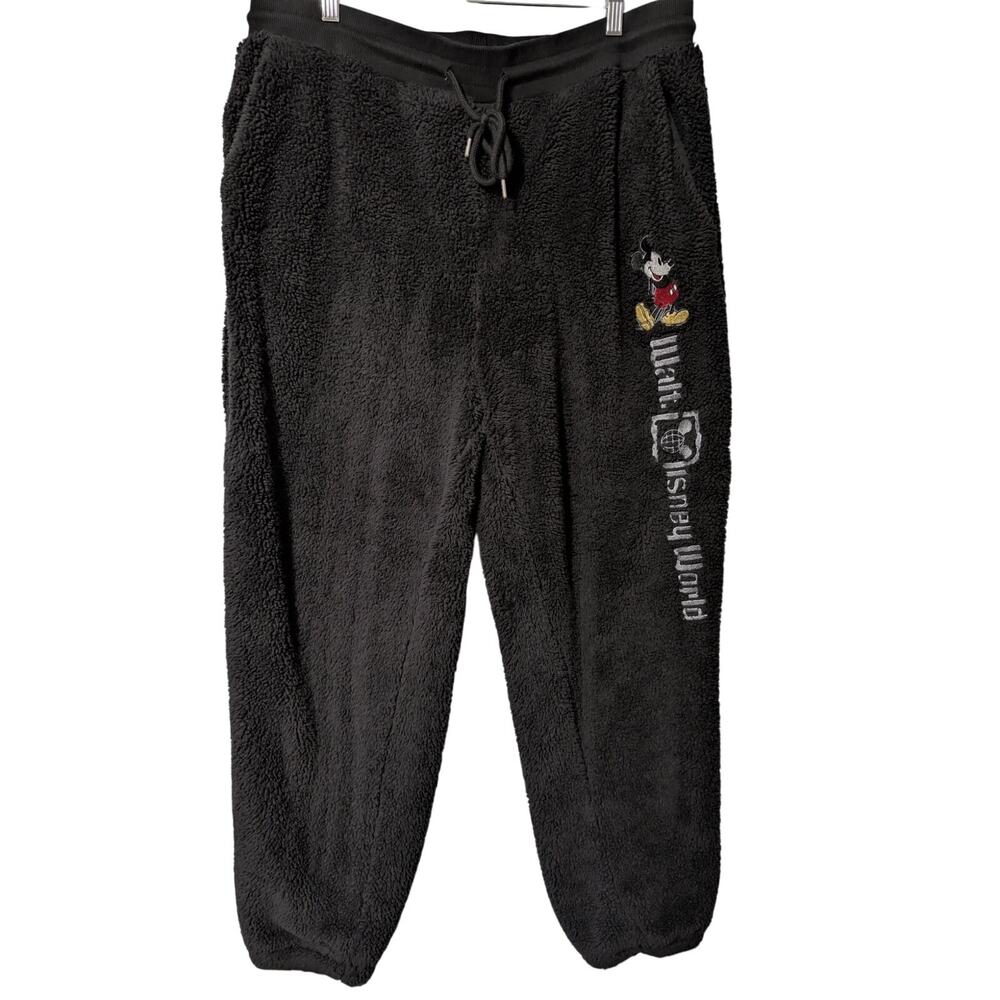 Disney World Size XL Women's Black Fleece Lounge Pants